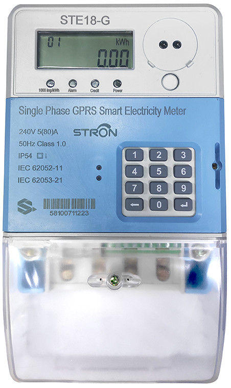Keypad Split Prabayar, Pengukur Energi Fase Tunggal, Jenis Token Alarm Kredit Rendah
