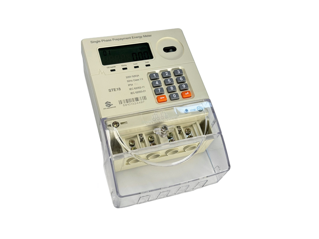 Tarif TOU Prabayar Smart Single Phase Energy Meter 230V Jenis Keypad