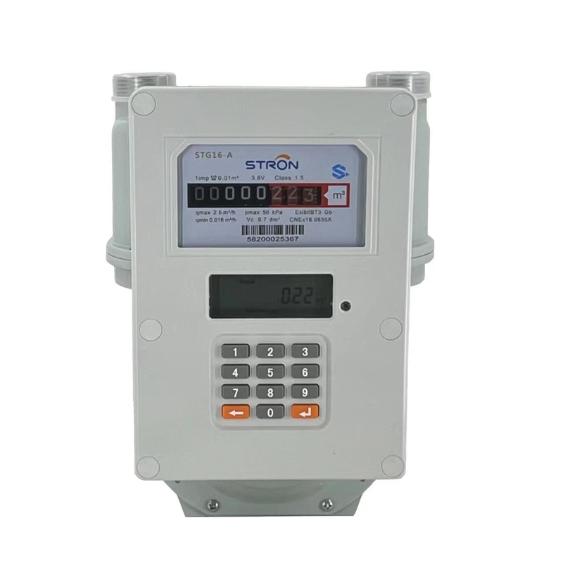 G1.6/G2.5/G4 LORA Komunikasi LPG Domestik STS Smart Electronic Prepaid Gas Meter