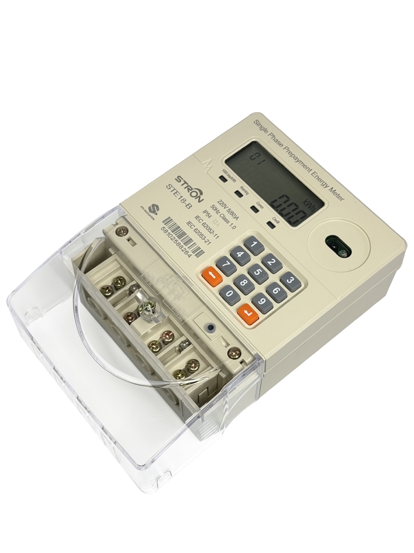 IP54 Intelligent Multi Tariff/Anti-tamper/Power-limit Prepaid Keypad Single Phase Electricity Meter Dengan Software Vending