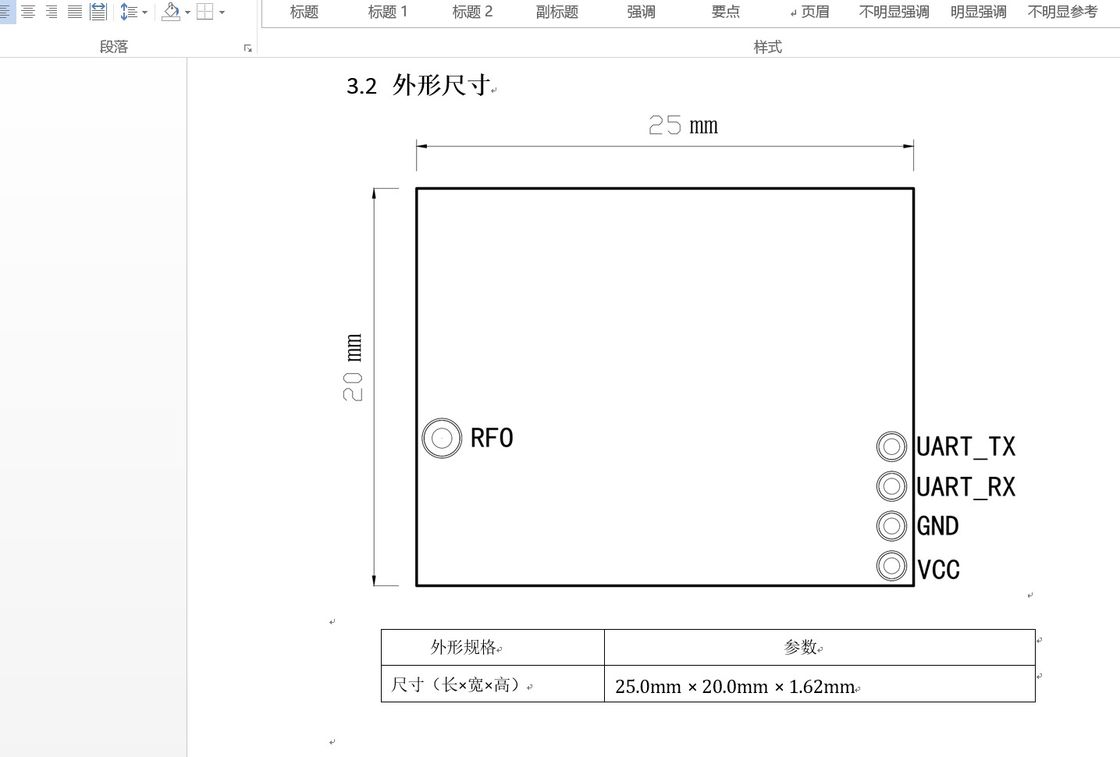 Modul Nirkabel UART BGRF2 Ultra-Kompak: Kecepatan 100kbps, Sensitivitas -121dBm & Mode Tidur 1μA