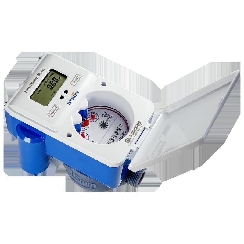 Switch prabayar dan pascabayar Smart Water Meter selama lebih dari 10 tahun Durasi penyimpanan data dan LORA RF Opsi komunikasi