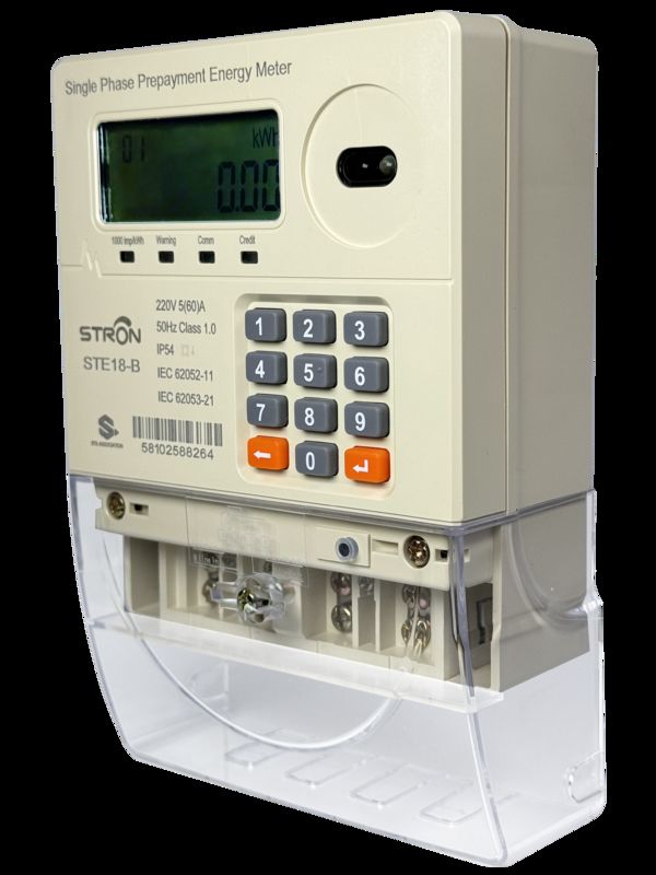 IP54 Intelligent Multi Tariff/Anti-tamper/Power-limit Prepaid Keypad Single Phase Electricity Meter Dengan Software Vending