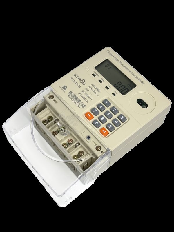 IP54 Intelligent Multi Tariff/Anti-tamper/Power-limit Prepaid Keypad Single Phase Electricity Meter Dengan Software Vending
