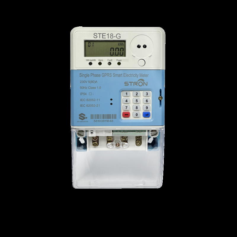 STS Prepaid Engery Meter Kompatibilitas Jaringan 2G Dan 4G Smart Prepaid Electricity Meter untuk Aplikasi Smart Metering IP54 Perlindungan Penembusan