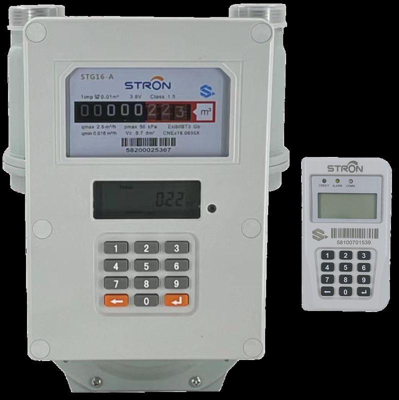 STS Split-Type Prepaid Gas Meter dan CIU Customer Interface Unit independen Memanfaatkan kemampuan komunikasi RF 300-400m