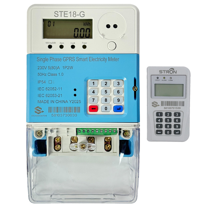 STS Single Electricity Prepaid GPRS Meter Cara Cerdas untuk Memantau dan Mengontrol Konsumsi Energi