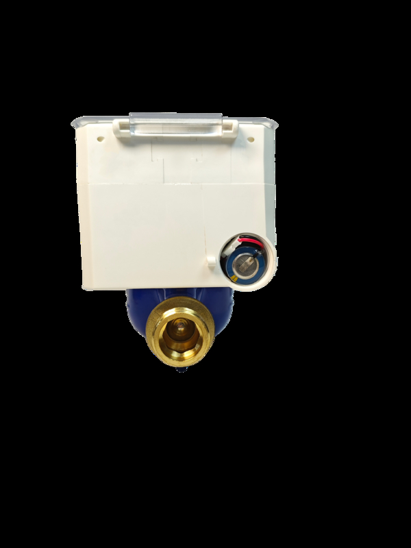 R160 Kasus Bagian Listrik Meter Air Prabayar dengan Kecepatan Aliran 7,8 dan Instalasi yang dipasang di dinding