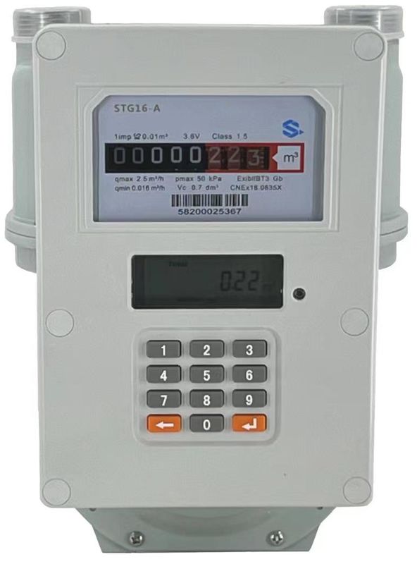 STS Standard All-in-One Prepaid Gas Meter - Mendukung pengisian ulang M-PESA, pemantauan jarak jauh NB-IoT, tamper-proof untuk penggunaan perumahan
