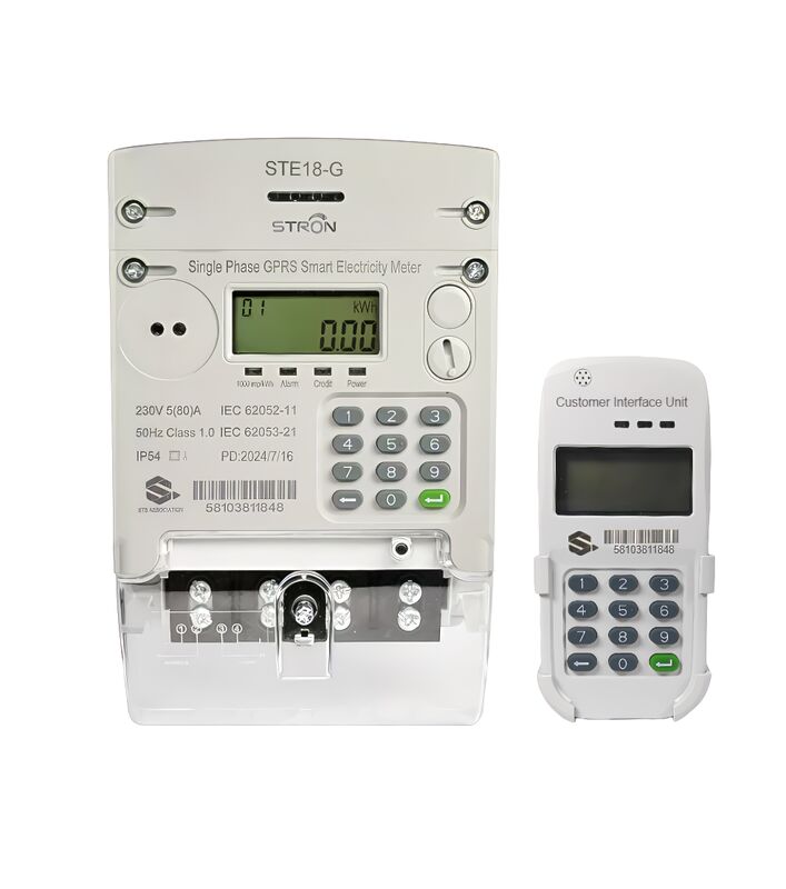 STS Prepaid Keypad Single Phase Upper Plug-in Smart GPRS Electricity Meter ((Modul 2G/4G)
