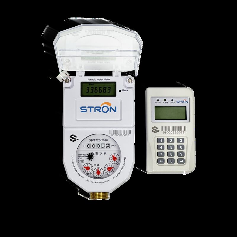 Stron Smart STS Prepaid Water Meter untuk Afrika - Memenuhi Standar STS, Badan Kuningan, Alarm Aliran Rendah