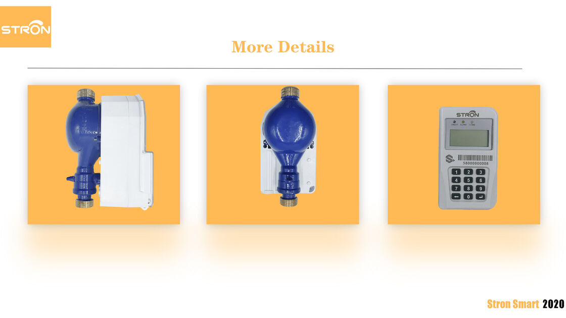 Meter Air Cerdas Keypad Terintegrasi STS dengan Perlindungan IP68 dan Ukuran DN15 untuk Pengukuran Aliran Air yang Akurat