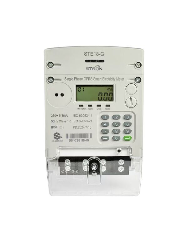 STS Prepaid Meter dengan Komunikasi 4G LTE Kelas 1.0 Akurasi dan IP54 Waterproof Smart Prepaid Electricity Meter