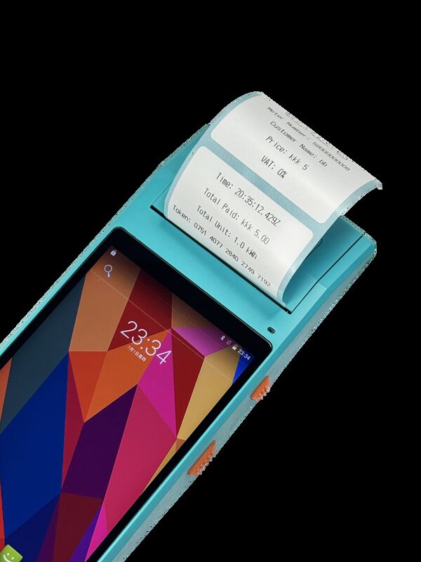 Isi Ulang Door-to-Door oleh Terminal Genggam Unit Penjual Bergerak Isi Ulang Terminal Pembayaran Genggam Android 9.0 - Antarmuka yang Mudah Digunakan untuk Operasi Isi Ulang Cepat