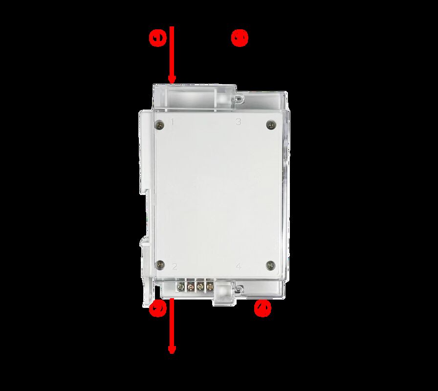 STS DIN Rail Mounted Single Phase Prepaid Electricity Meter dengan Kelas 1.0 Keakuratan IP54 Waterproof dan 5 ((60)A Current