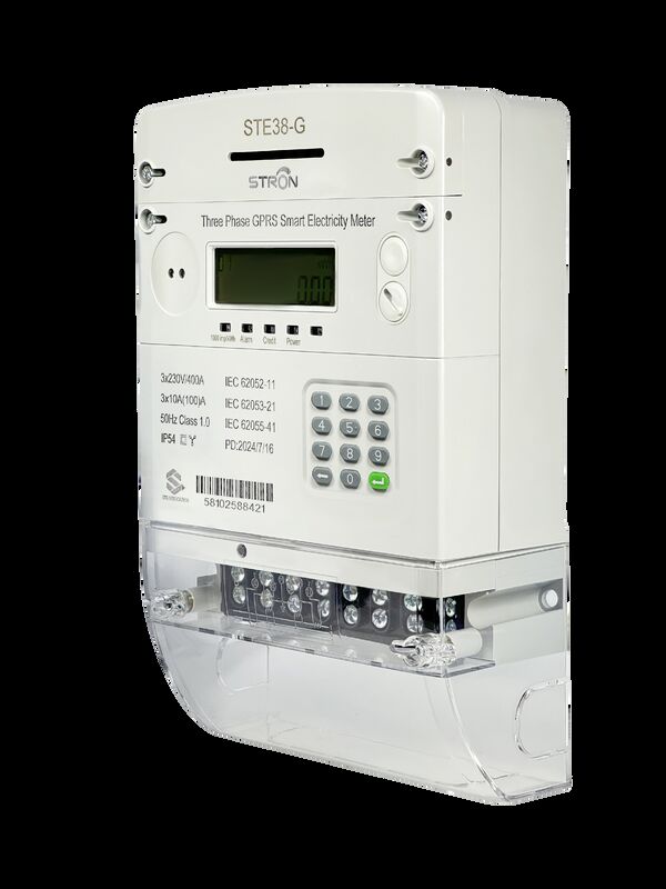STS Three-Phase keypad Prepaid Electric Meter with Top-Plug Module - STS Certified, GPRS Remote Reading & Tamper-Proof for Industrial/Commercial