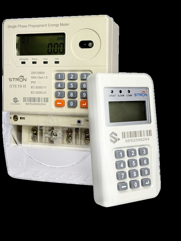 IP54 Intelligent Multi Tariff/Anti-tamper/Power-limit Prepaid Keypad Single Phase Electricity Meter Dengan Software Vending