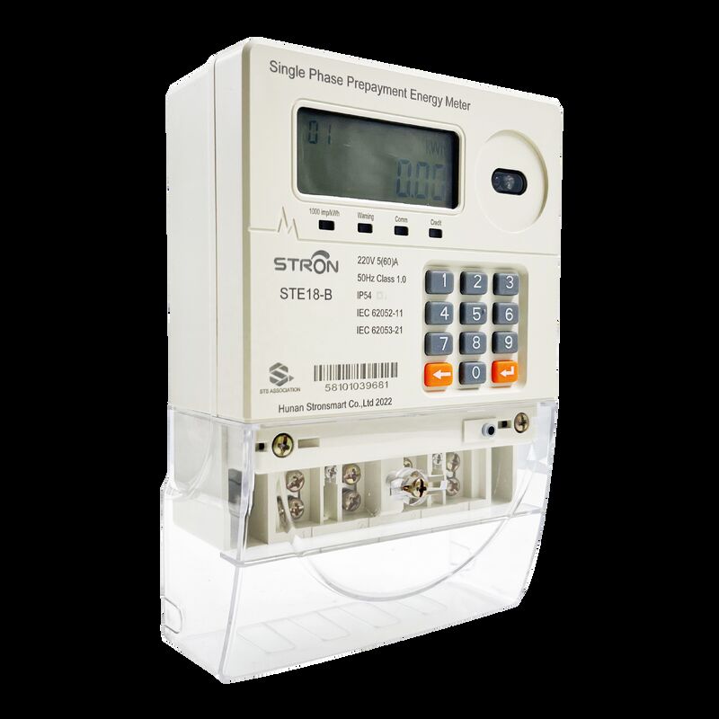 Jenis Token Prabayar Smart Prepaid Electricity Meter Single Phase Input Way Keypad Menyediakan Pelacakan Penggunaan Energi dan Solusi Pembayaran Fleksibel