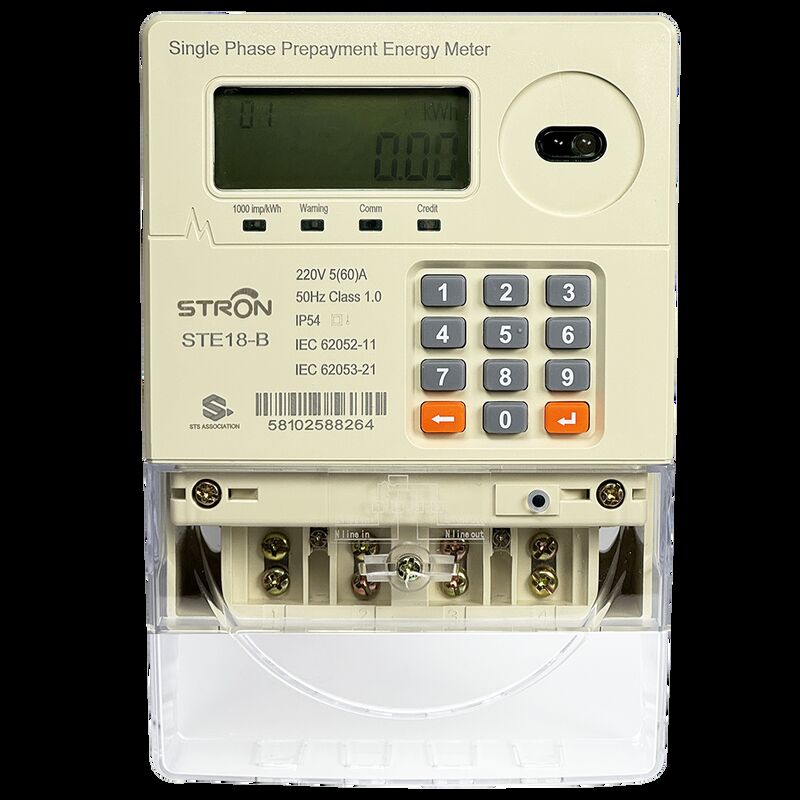 Jenis Token Prabayar Smart Prepaid Electricity Meter Dengan Kapasitas Tak Terbatas Bersama Stronpay Vending Software untuk Penggunaan Energi
