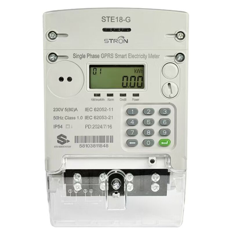 Smart Prepaid Electricity Meter Featuring Single Phase Design GPRS 4G Connectivity dan Remote Monitoring untuk Sistem Manajemen Daya