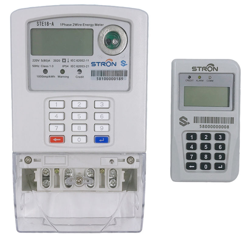 LORA-RF Split Keypad STS Standard Anti-Tamper Function Prepaid Single Phase Smart Electricity Meter Dengan CIU