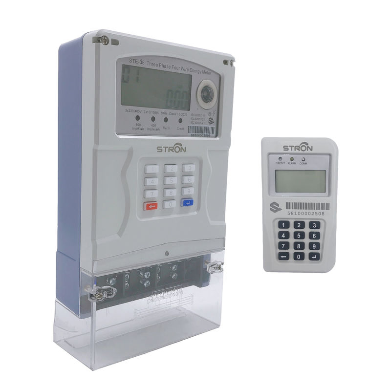 Kontrol Jarak Jauh STS Standard Split Keypad Type Residential Smart Three Phase Electric Meter