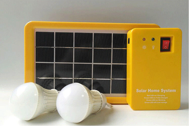 3W lithium energi surya sistem kecil 2 lampu bohlam lampu perjalanan berkemah di luar ruangan