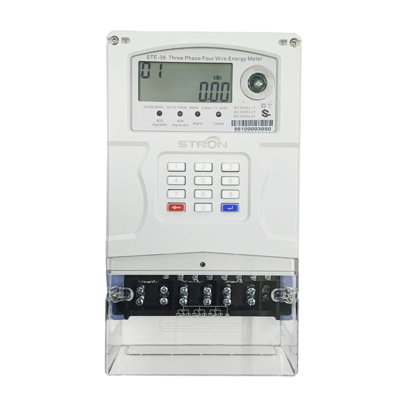 Pay As You Go Jenis keypad Meteran Listrik Prabayar Standar STS