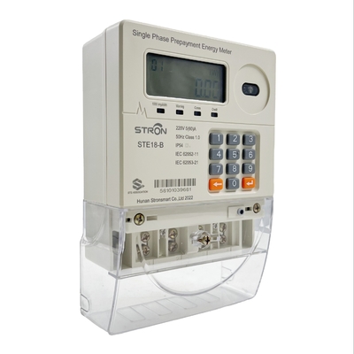 Tarif TOU Prabayar Smart Single Phase Energy Meter 230V Jenis Keypad