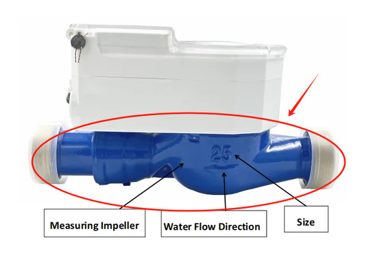 Pengukuran air dengan NB-IOT Smart Water Meter 0.1-90C Suhu air 4-M16/8-M16/8-M16/8-M20