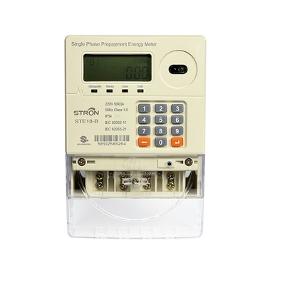 Meter Listrik Prabayar Fase Tunggal Dengan Tipe Keypad yang Memenuhi Standar CIU STS