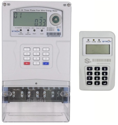 Meter Listrik Digital 3-Fase Prabayar Split RS485 Komunikasi DIN Rail Akses Jarak Jauh untuk Pemantauan Energi Rumah Kantor