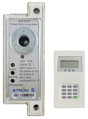 Meter Listrik Komersial Arus Maksimum 100 Ampere -25C-70C untuk Pengukuran Energi yang Tepat