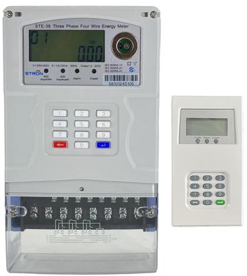 STE38-S STS Meter listrik prabayar tiga fase tipe keypad berkualitas tinggi