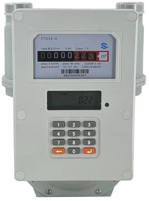 STS Standard All-in-One Prepaid Gas Meter - Mendukung pengisian ulang M-PESA, pemantauan jarak jauh NB-IoT, tamper-proof untuk penggunaan perumahan