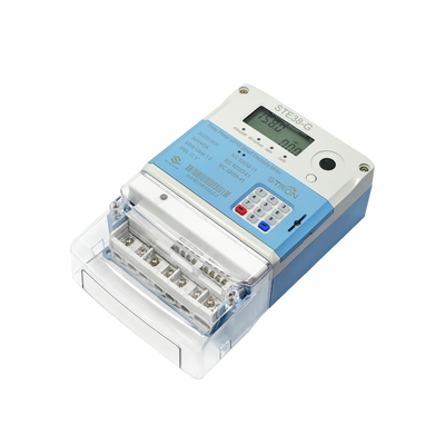 Smart Prepaid Electricity Meter facilitating prepaid electricity monitoring and energy distribution in utility networks
