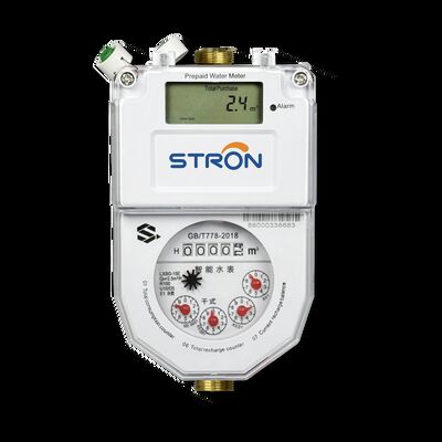 Stronsmart Factory Direct R100 STS Intelligent Water Meter Stainless Steel Case Integrated CIU Remote Control Code Type Prepaid