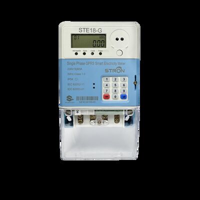 Konektivitas Wi-Fi Smart Electricity Meter White Color Consumption Memberikan Informasi Transmisi Data dan Penggunaan Energi