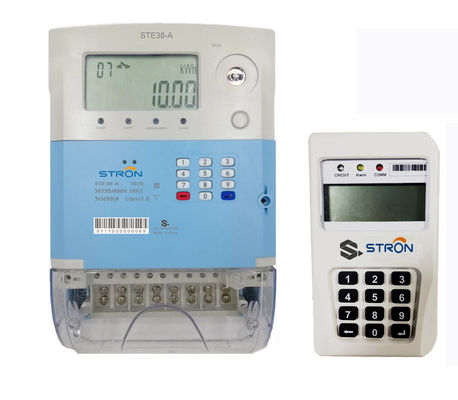 STE38-G GPRS Stron STS Standar Prabayar Tiga Fase Empat Wire Electricity Meter
