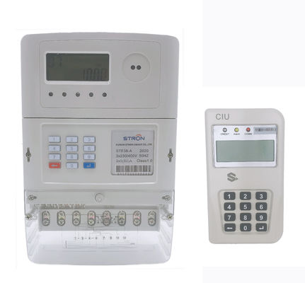 STE38-S Stron STS Standard Prepaid Split Three Phase Electricity Measurement Meter dengan CIU Hotsale