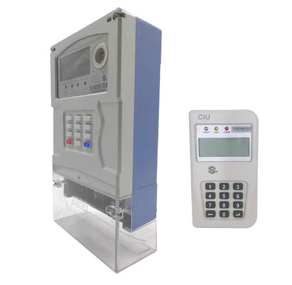 Keypad STS Standard Prepaid Split Three Phase Electricity Meter Anti Tamper dengan CIU