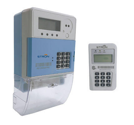 ISO 9001 Single Phase Kwh Meter, 80mA Prabayar Power Smart Meter