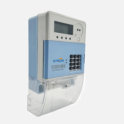 IP54 16kV 1600imp / KWh Smart Meteran Listrik Prabayar Fase Tunggal