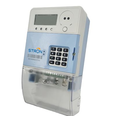Single Phase RS232 900MHz Smart Prepaid Electricity Meter tahan air
