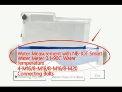 Pengukuran air dengan NB-IOT Smart Water Meter 0.1-90C Suhu air 4-M16/8-M16/8-M16/8-M20