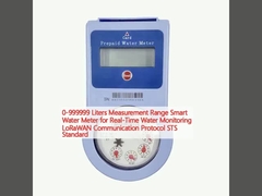0-999999 Liters Range Measurement Smart Water Meter untuk Real-Time Water Monitoring LoRaWAN Standar Protokol Komunikasi STS